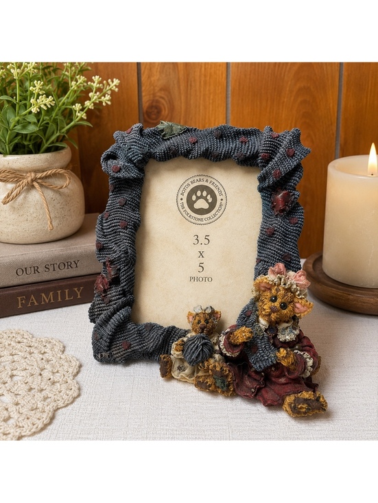 Boyds Bears Other - Boyds Bears Darby & Jasper Knittin’ Kittens Photo Frame 3.5x5 Folkstone